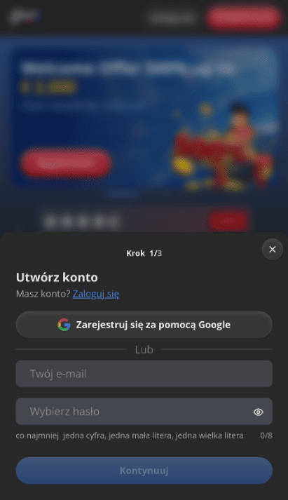 bruce bet casino bonus za depozyt rejestracja krok 2