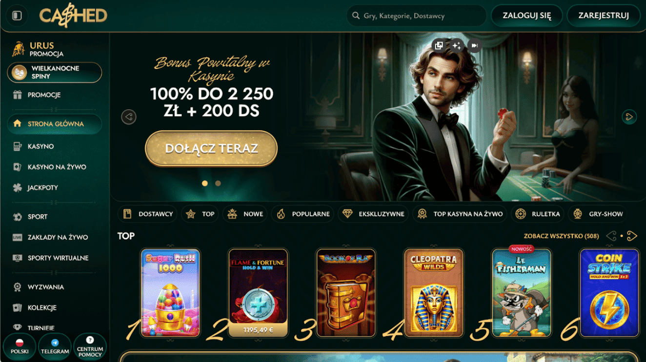 cashed casino recenzja