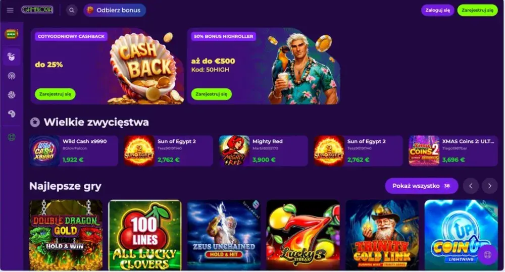 gambloria casino strona