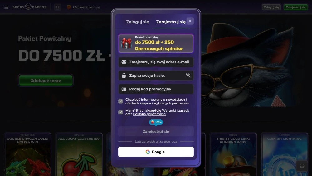 lucky capone casino no deposit bonus code