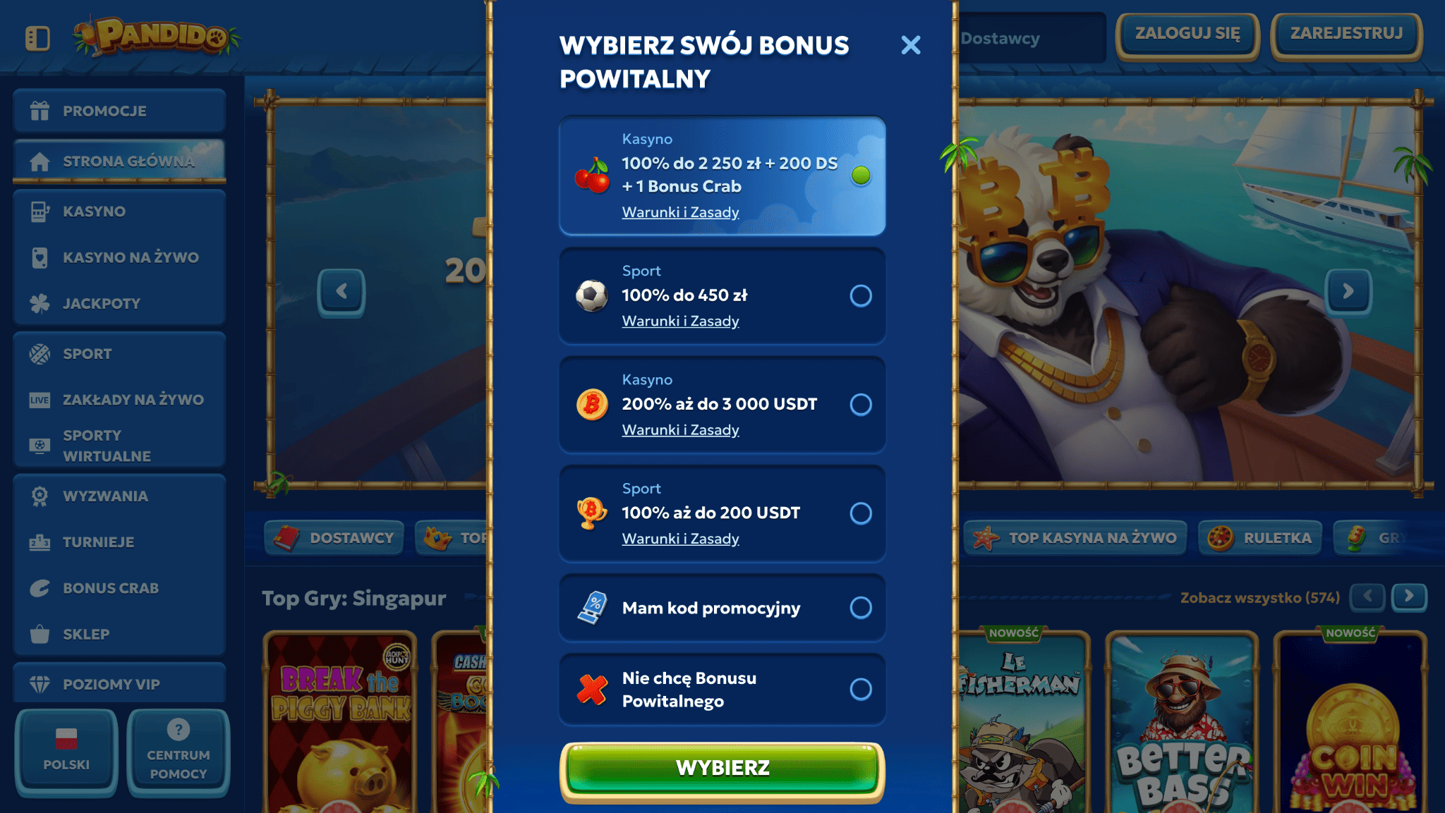 pandido online rejestracja 1