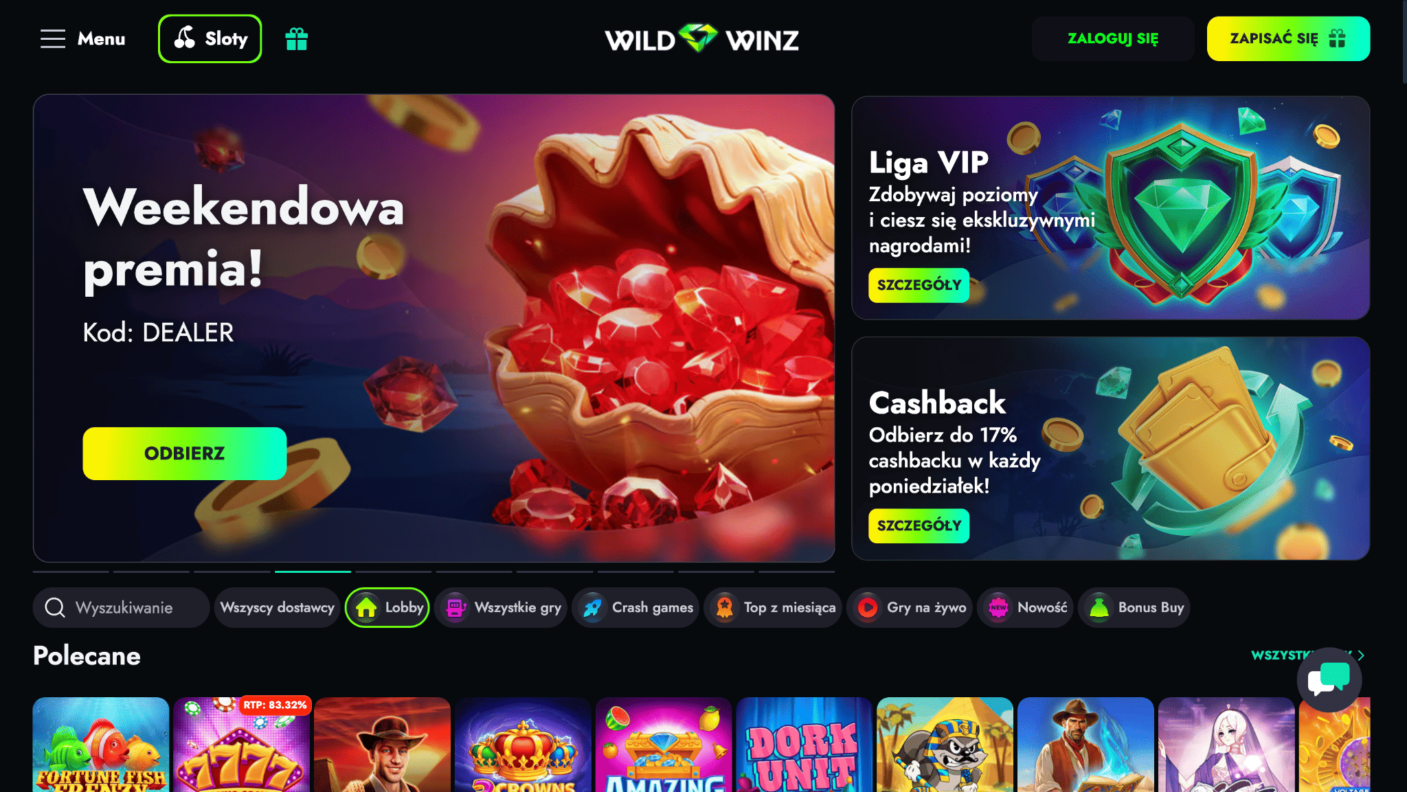 pierwsze wrażenie o wildwinz