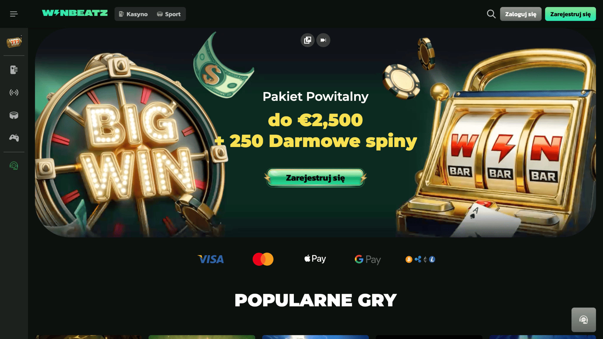 pierwszy kontakt z kasynem winbeatz