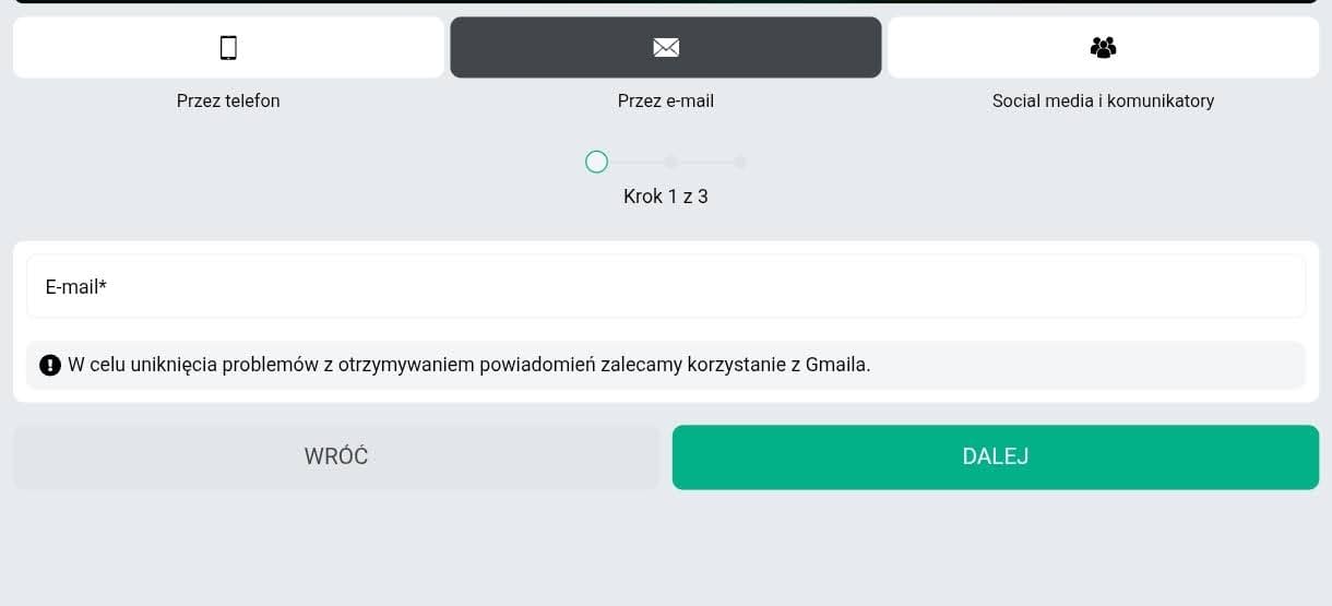 planbet rejestracja krok 3