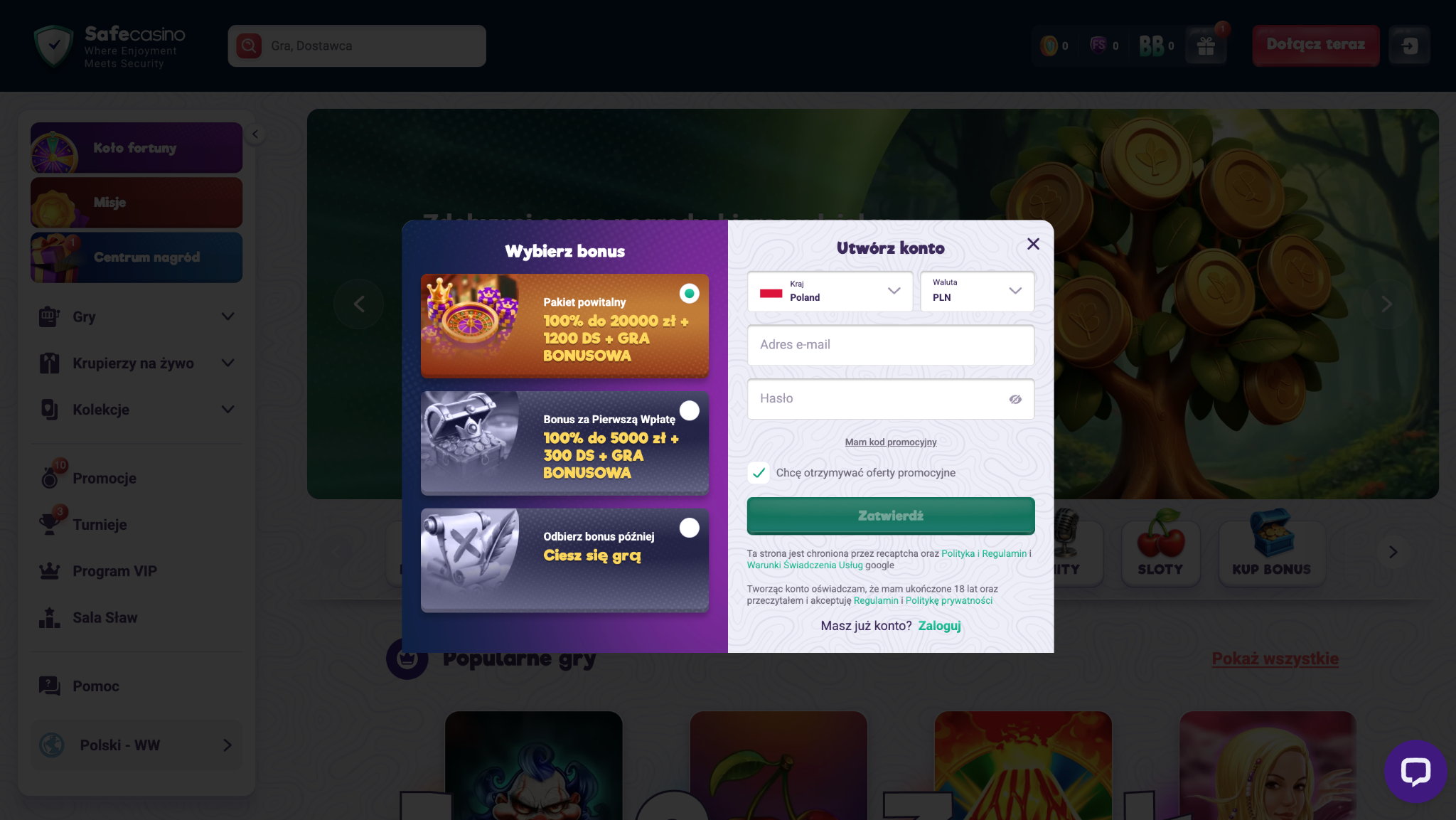 safecasino online rejestracja