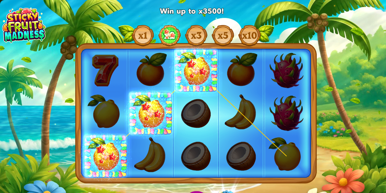 sticky fruit madness slot od mascot gaming