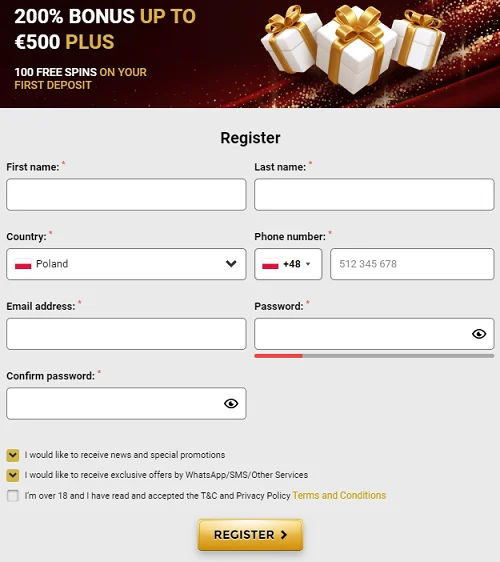 unique casino rejestracja