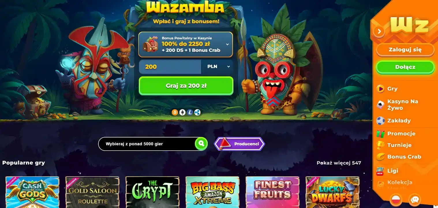 wazamba glowna strona