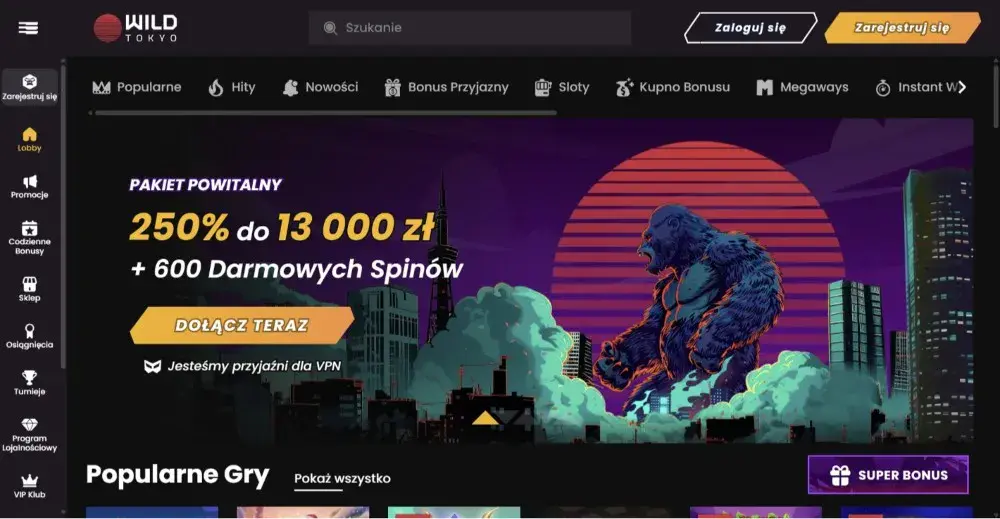 wild tokyo casino